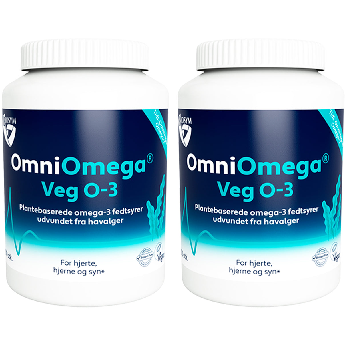 Biosym Omniomega Veg O-3 | 2 x 100 kapsler fra Biosym på Mecindo.dk