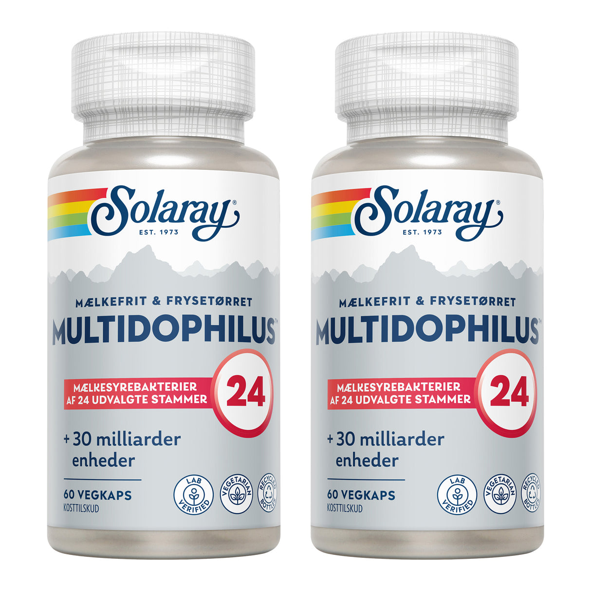 Solaray Multidophilus 24 | 2 x 60 kapsler fra Solaray på Mecindo.dk