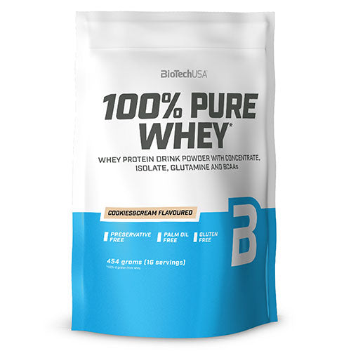 BioTechUSA 100% Pure Whey Protein Pulver (454 gr) | Cookies & Cream fra BioTechUSA på Mecindo.dk