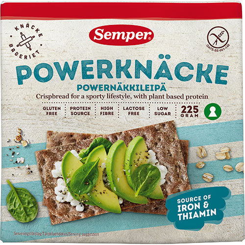 Semper Knækbrød Powerknæk Glutenfri | 225 gr fra Semper på Mecindo.dk