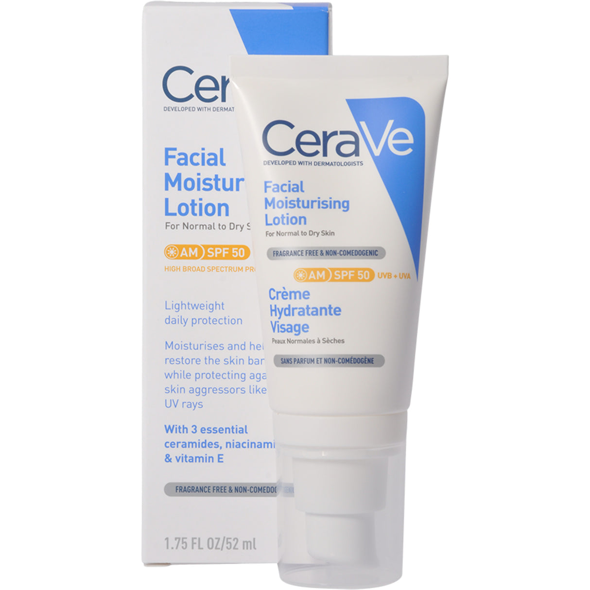 CeraVe Facial Moisturising Lotion Spf50 | 52 ml fra CeraVe på Mecindo.dk