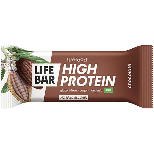 Lifebar Protein Chocolate Økologisk | 40 gr fra Lifefood på Mecindo.dk