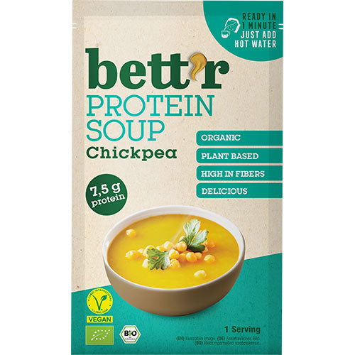 bett’r Protein Soup Chickpea Økologisk | 30 gr fra bett’r på Mecindo.dk