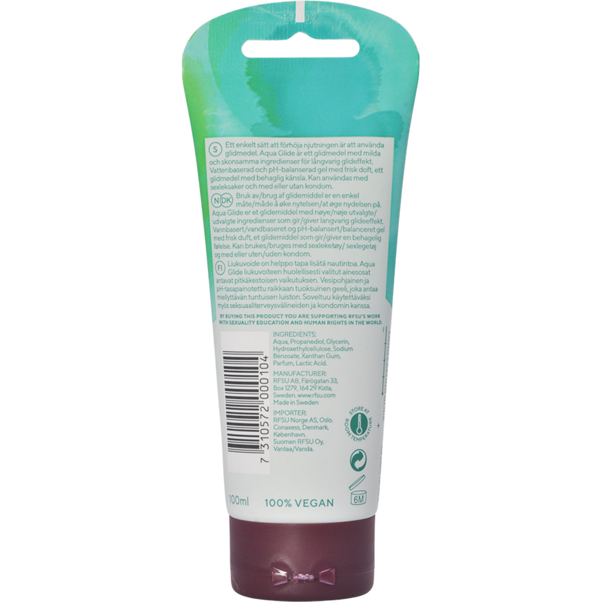RFSU Vandbaseret Glidecreme | 100 ml fra RFSU på Mecindo.dk