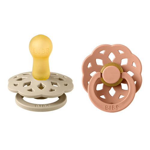 BIBS Boheme Latex Size 2 Vanilla/Peach 2 PACK fra BIBS på Mecindo.dk