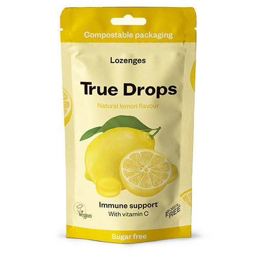 True Mints Halspastiller Citron True Drops | 70 gr fra True Mints på Mecindo.dk