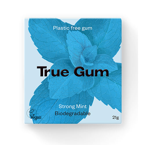 True Gum Tyggegummi Strong Mint | 21 gr fra True Gum på Mecindo.dk