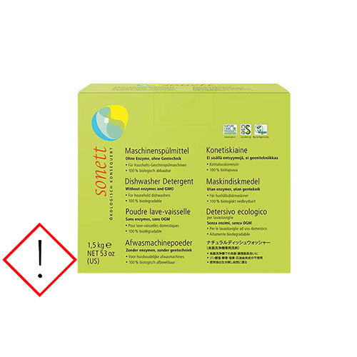 Sonett Maskinopvaskepulver | 1500 gr fra Sonett på Mecindo.dk