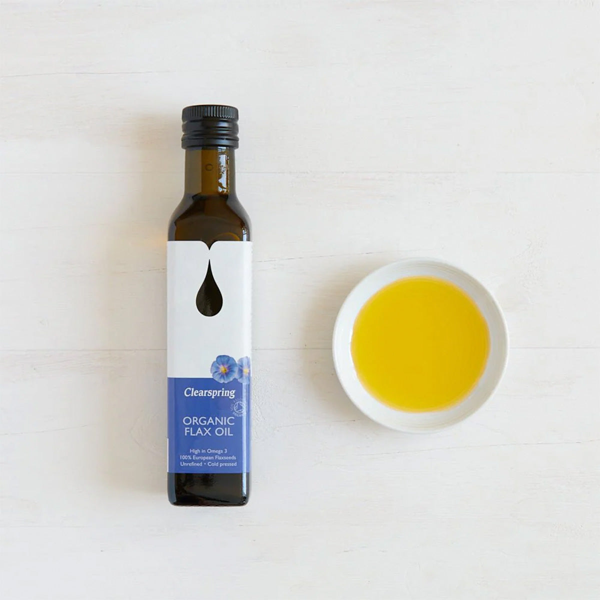 Clearspring Hørfrøolie Økologisk | 250 ml fra Clearspring på Mecindo.dk