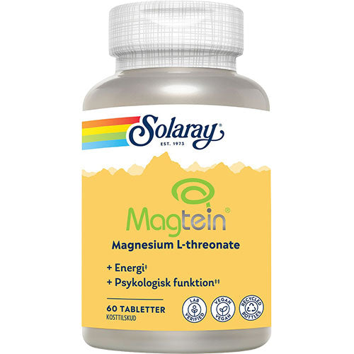 Solaray Magtein Magnesium L-threonate | 60 Tabl. fra Solaray på Mecindo.dk