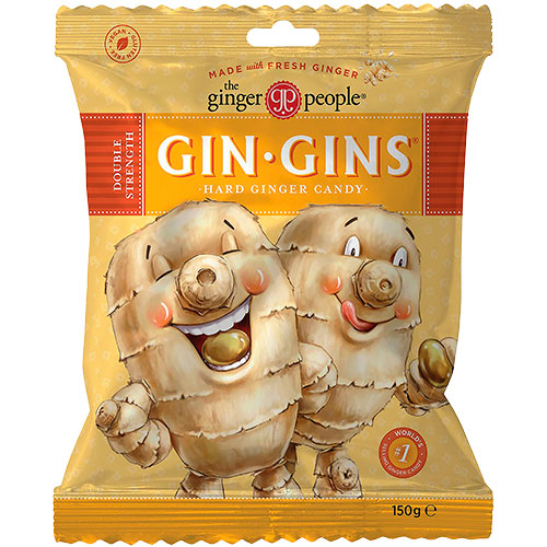 The Ginger People Ginger Candy (Gin Gins) Double Strength Hard | 150 g fra The Ginger People på Mecindo.dk