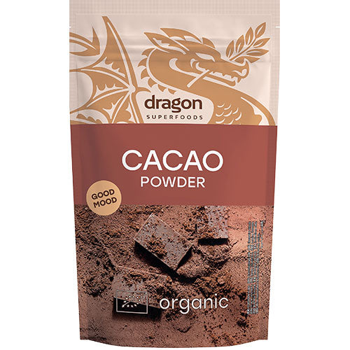 Dragon Superfoods Kakaopulver Økologisk | 200 gr fra Dragon Superfoods på Mecindo.dk