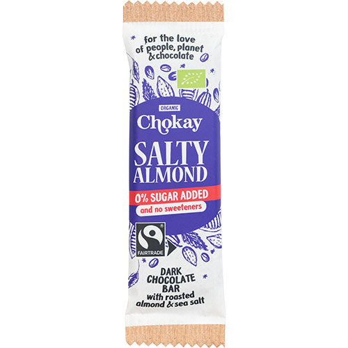 Chokay Dark Salty Almond Økologisk | 35 gr fra Chokay på Mecindo.dk