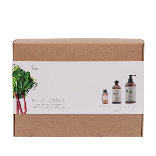 Naturfarm Vegan Gaveæske Ansigst- Og Kropsolie Bodylotion Og Shampoo fra Naturfarm på Mecindo.dk