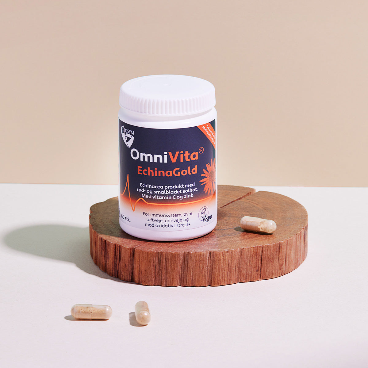 Biosym Omnivita Echinagold | 60 kapsler fra Biosym på Mecindo.dk