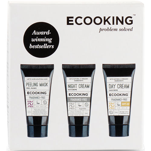 Ecooking Box 3 - Day Cream Spf20, Night Cream & Peel Mask fra Ecooking på Mecindo.dk