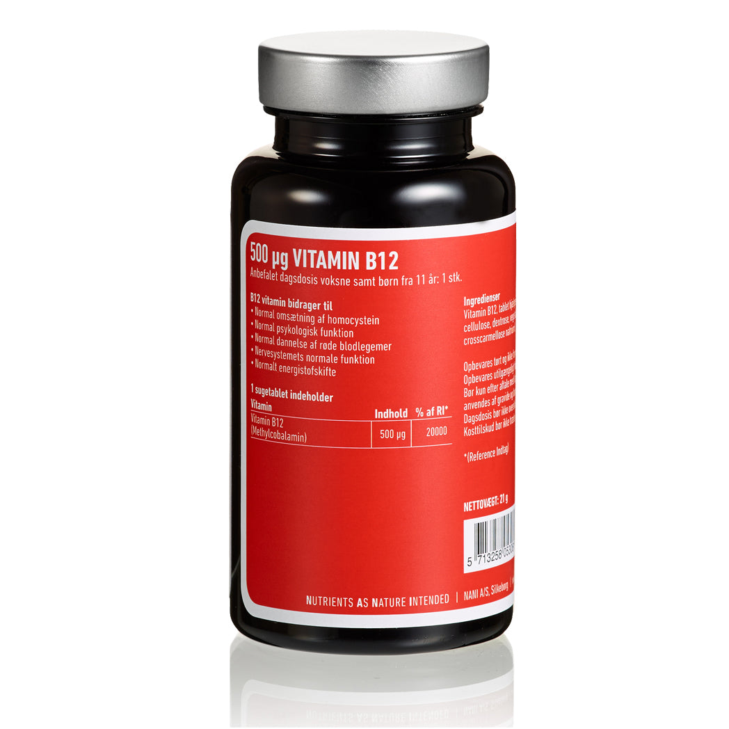 Nani B12 Vitamin | 90 Tabl. fra Nani på Mecindo.dk