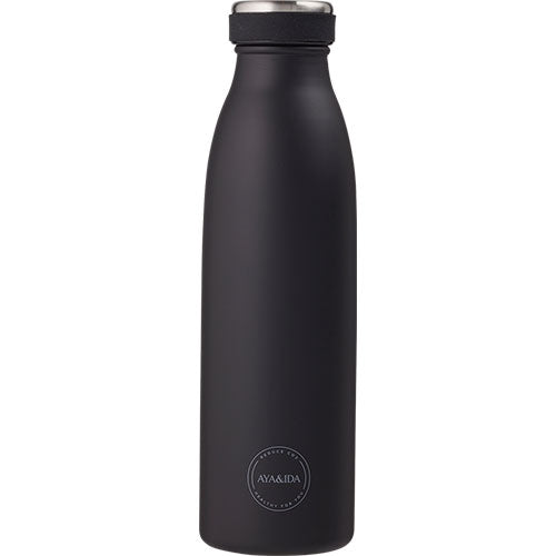 AYA&IDA Drinking Bottle 500ml | Matte Black fra AYA&IDA på Mecindo.dk