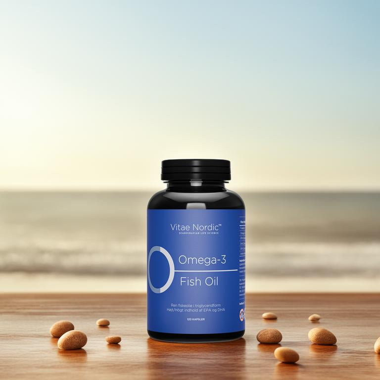 Vitae Nordic Omega-3 Fiskeolie | 120 kapsler fra Vitae Nordic på Mecindo.dk