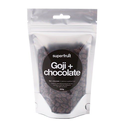 Superfruit Gojibær M/chokolade Økologisk | 200 gr fra Superfruit på Mecindo.dk