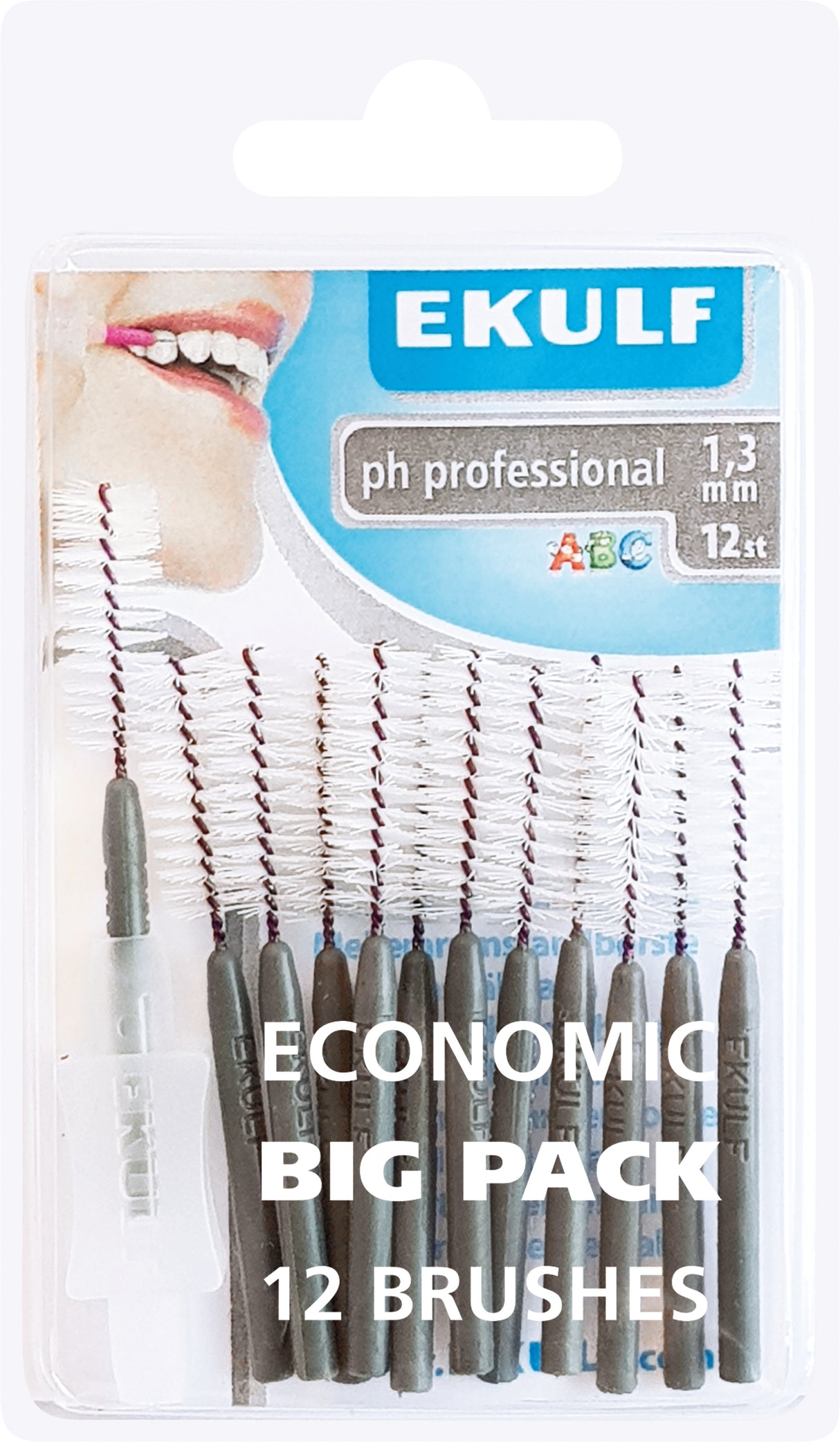 Ekulf PH Professional Mellemrumsbørste | 1,3 mm fra Ekulf på Mecindo.dk