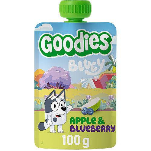 Goodies Bluey Smoothie | Æble & Blåbær fra Goodies på Mecindo.dk