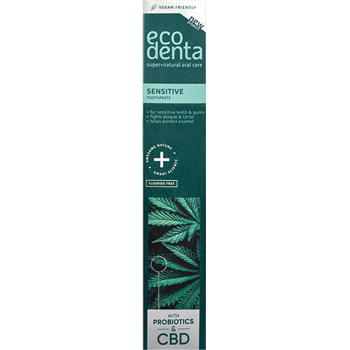 ecodenta Tandpasta Sensitive M. Cbd & Probiotics | 100 ml fra ecodenta på Mecindo.dk
