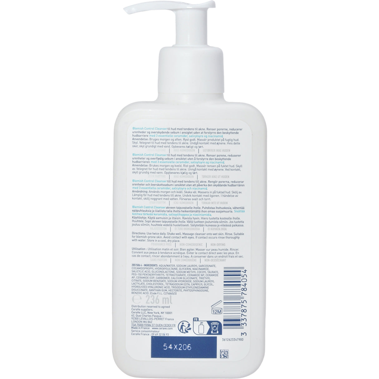 CeraVe Blemish Control Cleanser | 236 ml fra CeraVe på Mecindo.dk