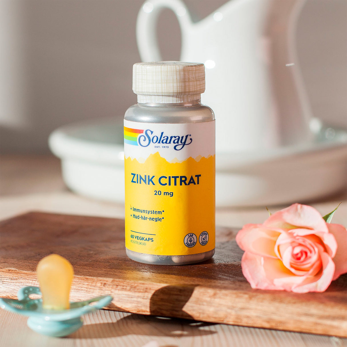 Solaray Zink Citrat | 60 kapsler fra Solaray på Mecindo.dk
