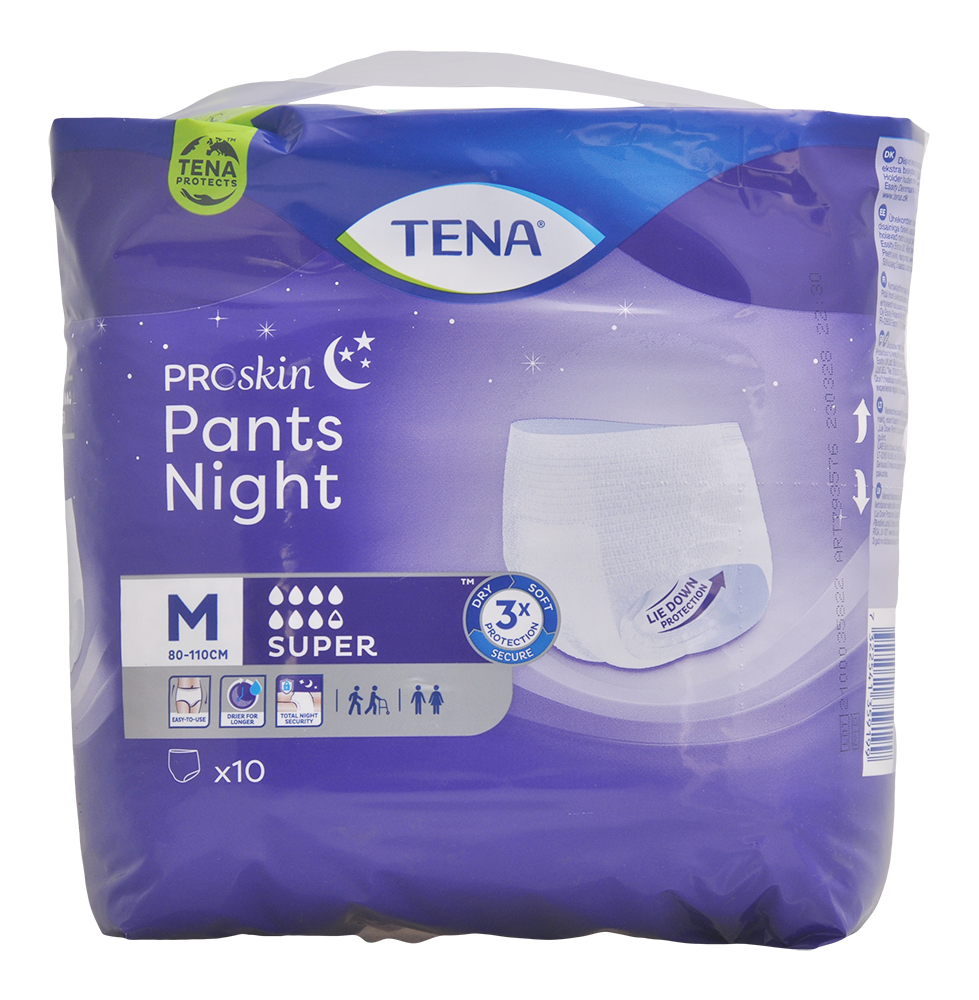 Tena Proskin Pants Night Super | Str.Medium fra Tena på Mecindo.dk