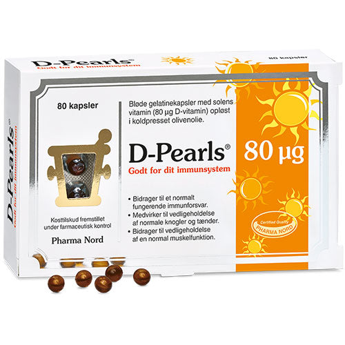 Pharma Nord Bio-d-pearls (D3 Vitamin) | 80 kapsler fra Pharma Nord på Mecindo.dk