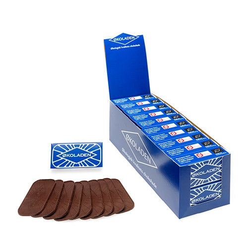 Økoladen Pålægschokolade Mørk 9 Stk Økologisk | 40 gr fra Økoladen på Mecindo.dk