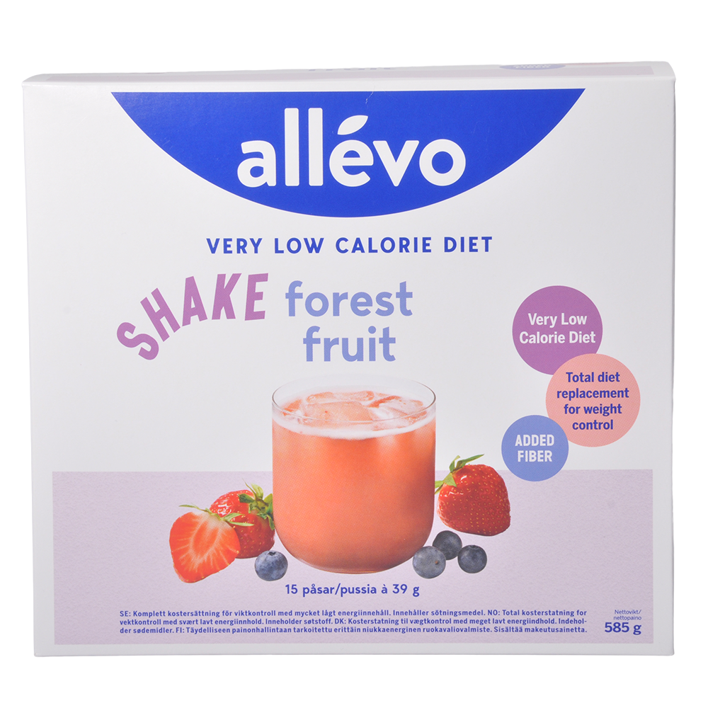 Allevo Shake Skovbær Vlcd fra Allevo på Mecindo.dk
