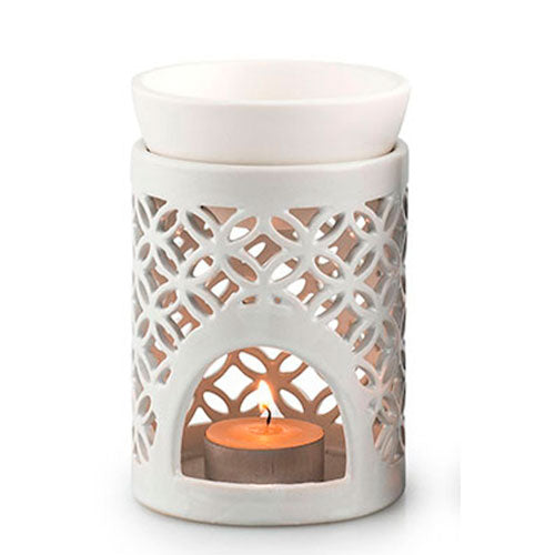 Urtegaarden Duftlampe Hvid Hulmønster fra Urtegaarden på Mecindo.dk