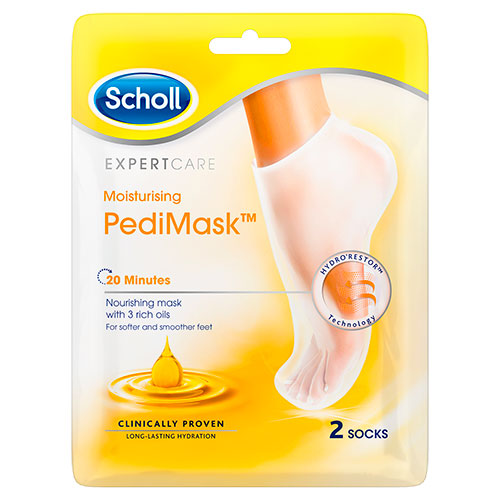 Scholl Moisturising Pedimask Triple Oil fra Scholl på Mecindo.dk