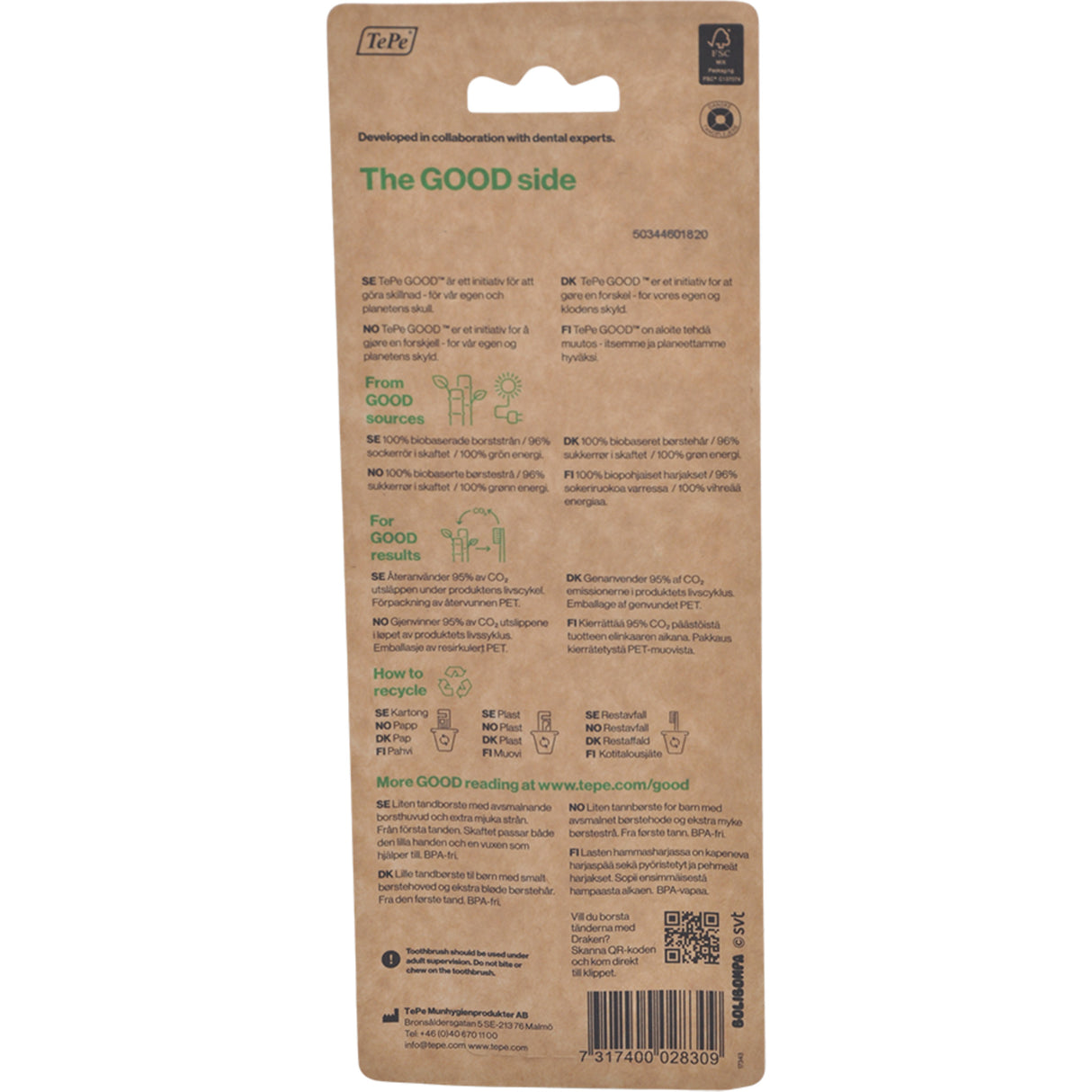 TePe Good Børnetandbørster 0-3 År Mini Extra Soft fra TePe på Mecindo.dk