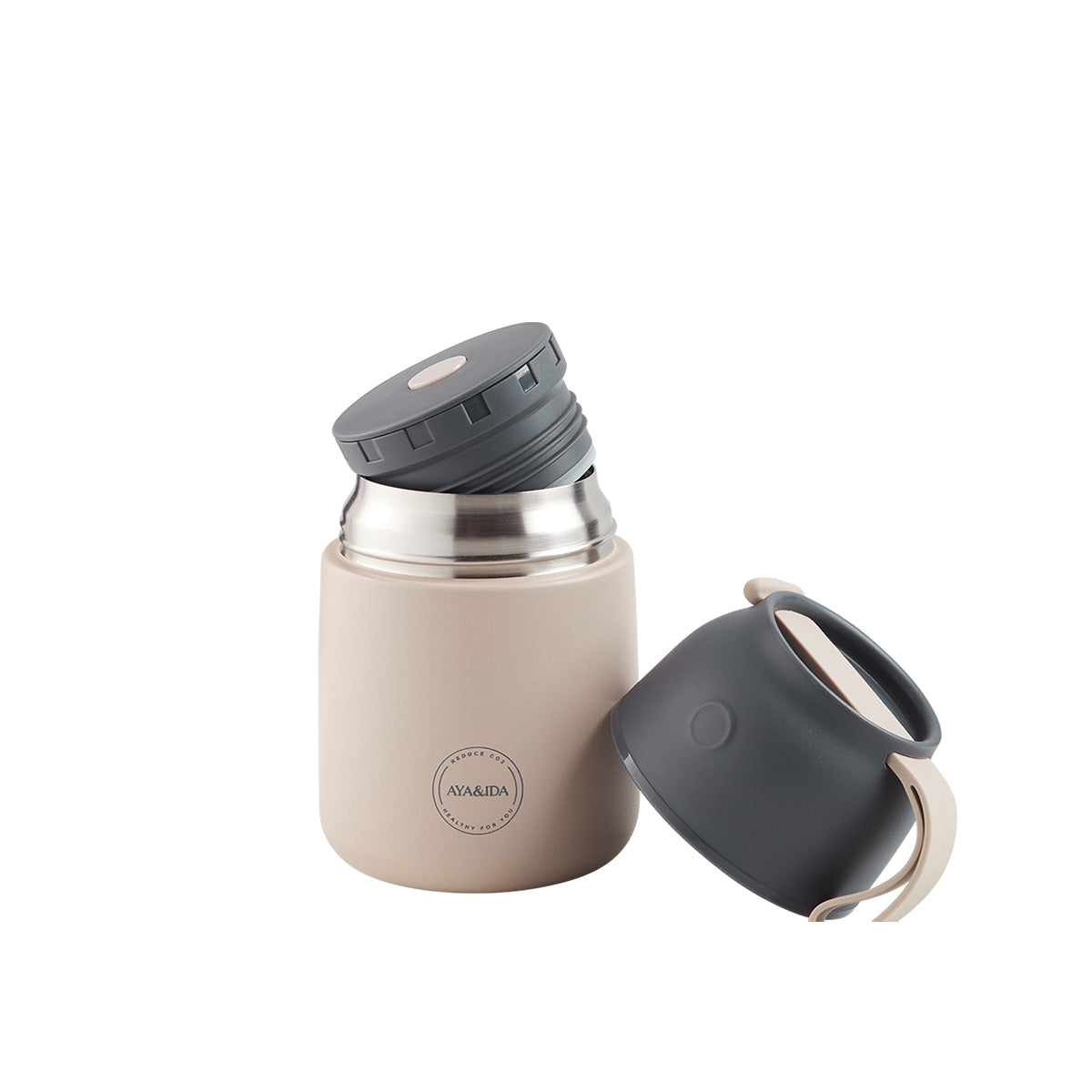 AYA&IDA Food'ie 500ml | Cream Beige fra AYA&IDA på Mecindo.dk