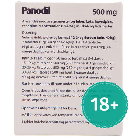 Panodil | 10 Tabl. fra Panodil på Mecindo.dk
