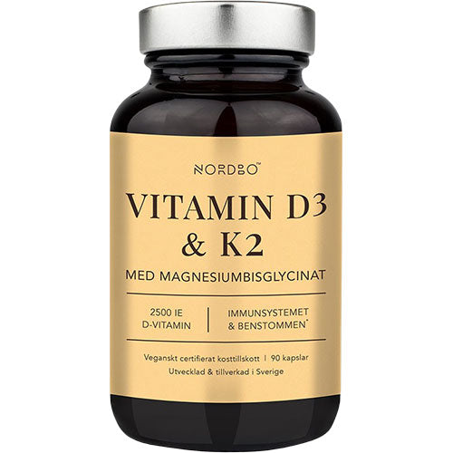 NORDBO D3 & K2 | 90 kapsler fra NORDBO på Mecindo.dk