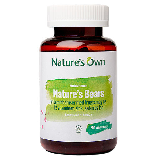 Natures Own Multivitaminer Nature's Bear | 90 gummies fra Natures Own på Mecindo.dk