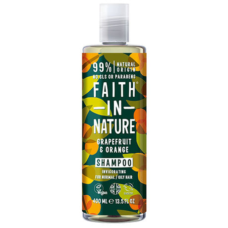Faith in Nature Shampoo (400 ml) | Grape Og Orange fra Faith in Nature på Mecindo.dk