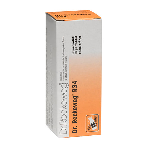 Dr. Reckeweg R 34 | 50 ml fra Dr. Reckeweg på Mecindo.dk