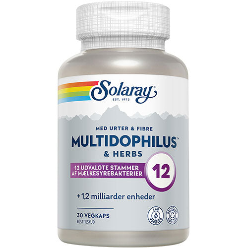 Solaray Multidophilus & Herbs | 30 kapsler fra Solaray på Mecindo.dk