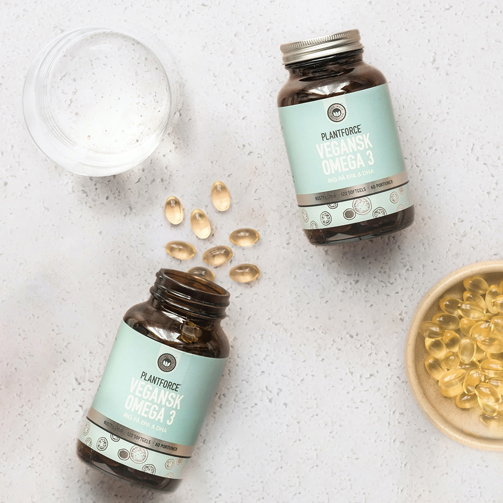 Plantforce Omega 3 (Vegansk Epa & Dha) | 120 kapsler fra Plantforce på Mecindo.dk