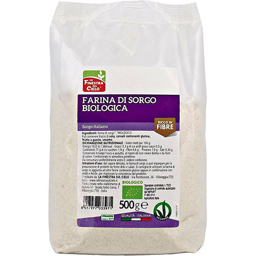 Finestra Cielo Sorghum Mel Økologisk Durra Mel | 500 gr fra Finestra Cielo på Mecindo.dk