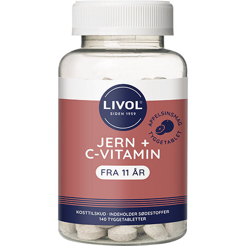 Livol Jern + C-vitamin | 140 Tabl. fra Livol på Mecindo.dk