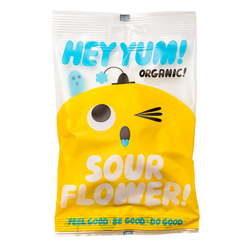 Hey Yum Vingummi Sour Flower Økologisk | 100 gr fra Hey Yum på Mecindo.dk