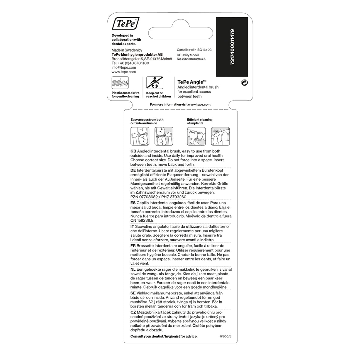 TePe Angle Mellemrumstandbørste Lyserød | 6 stk fra TePe på Mecindo.dk