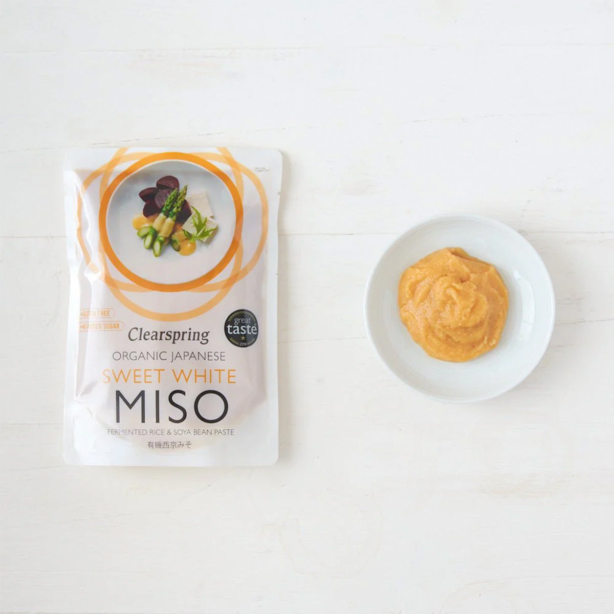 Clearspring Sweet White Miso | 250 gr fra Clearspring på Mecindo.dk