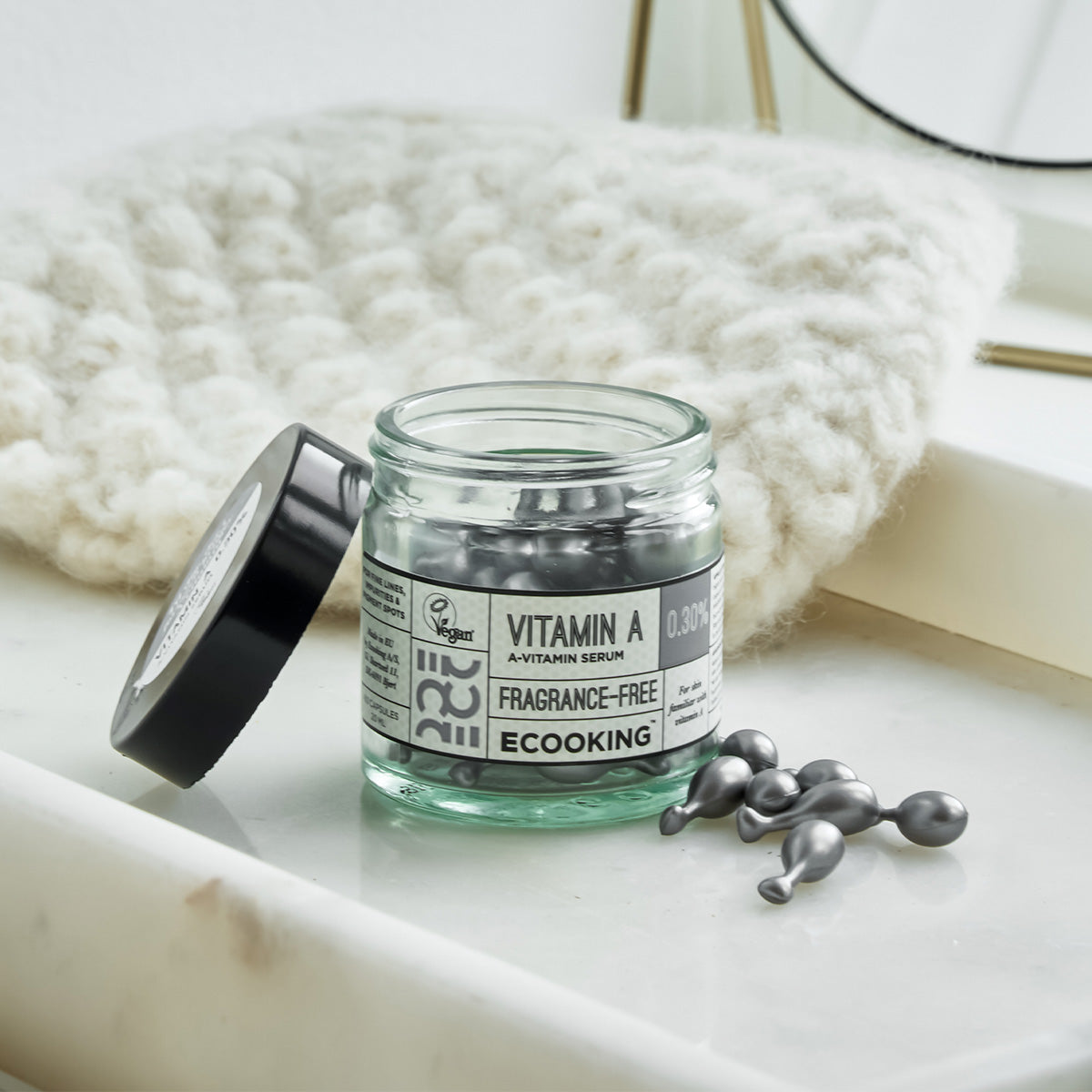 Ecooking A-vitamin 0,30% | 60 kapsler fra Ecooking på Mecindo.dk